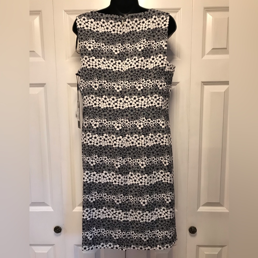 NWT Karl Lagerfeld Paris Dress ( Size 8) Color Black/Gray/ White - Picture 3 of 9